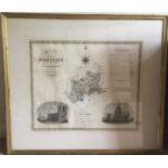 THREE LARGE FRAMED MAPS