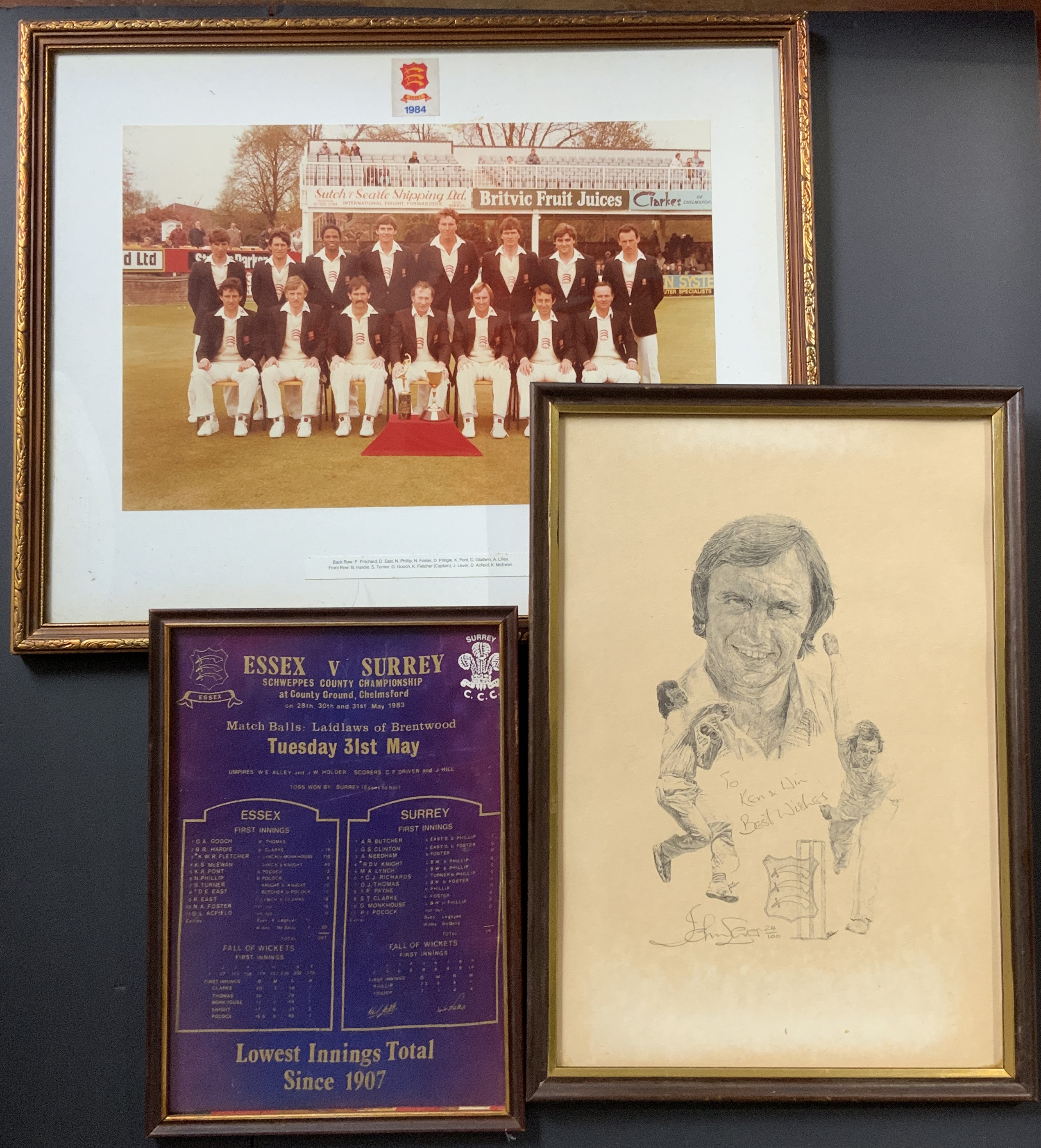 CRICKET RELATED EPHEMERA