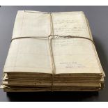 VARIOUS MANUSCRIPT DEEDS 1850-1920 LONDON