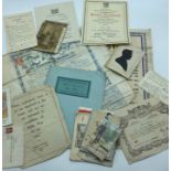 SELECTION OF OLD VELLUM DOCUMENTS & VARIOUS EPHEMERA