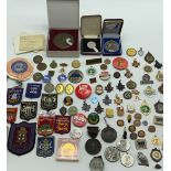 COLLECTION OF VARIOUS BADGES & MEDALS