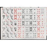 UNCUT PLAYING CARDS SHEET