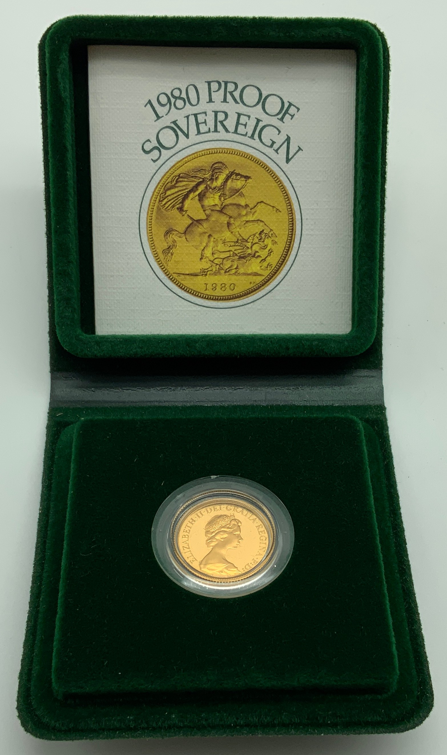 1980 ROYAL MINT GOLD PROOF FULL SOVEREIGN COIN - Image 2 of 3