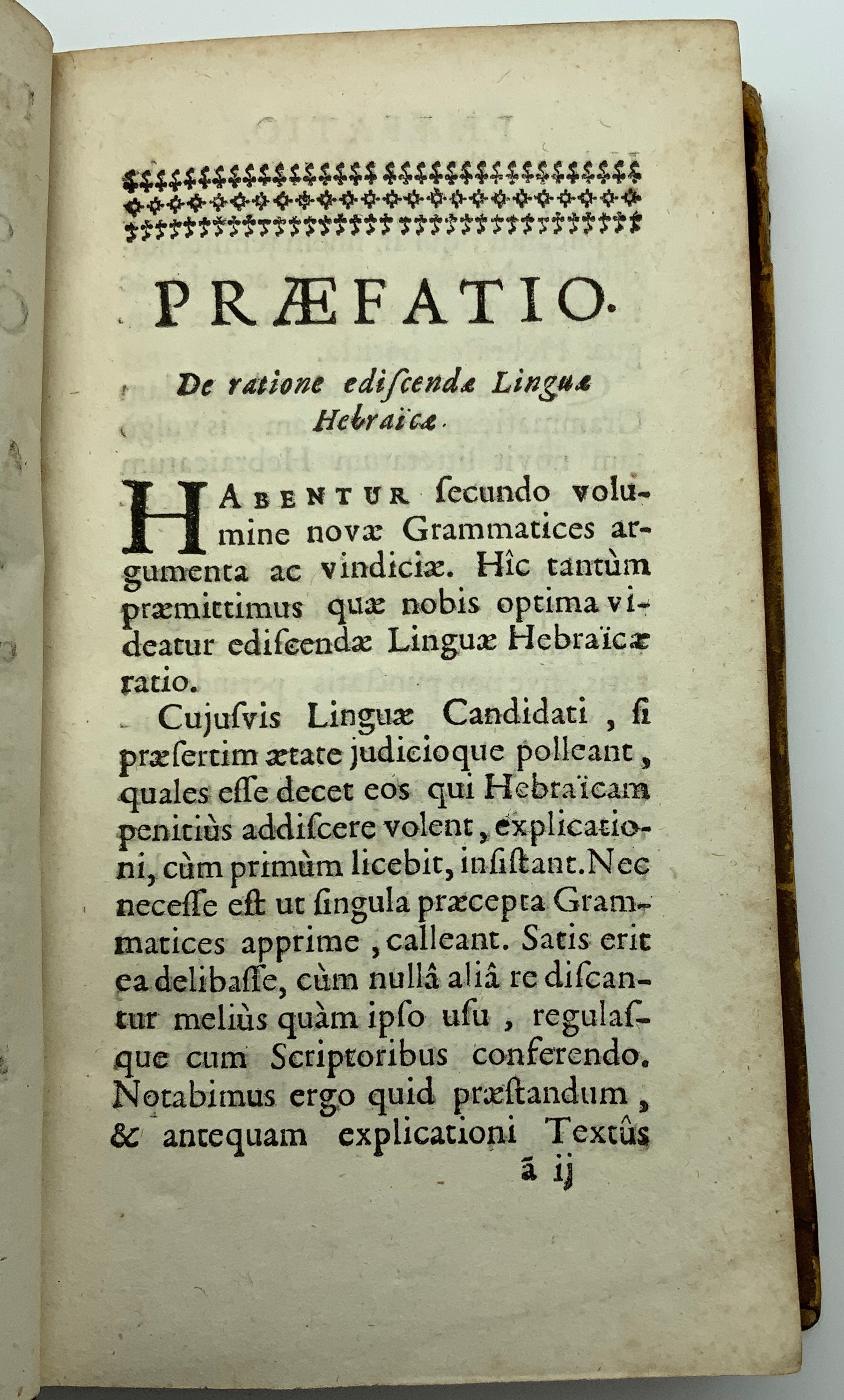 GRAMATICA HEBRAICA 1731 2 VOLUMES - Image 3 of 4