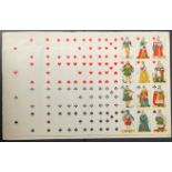 UNCUT ITALIAN PLAYING CARDS SHEET