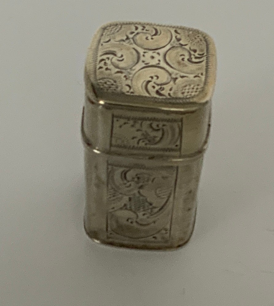 ANTIQUE HALLMARKED SILVER DUTCH PEPPERMINT BOX CIRCA 1890 - Image 2 of 6