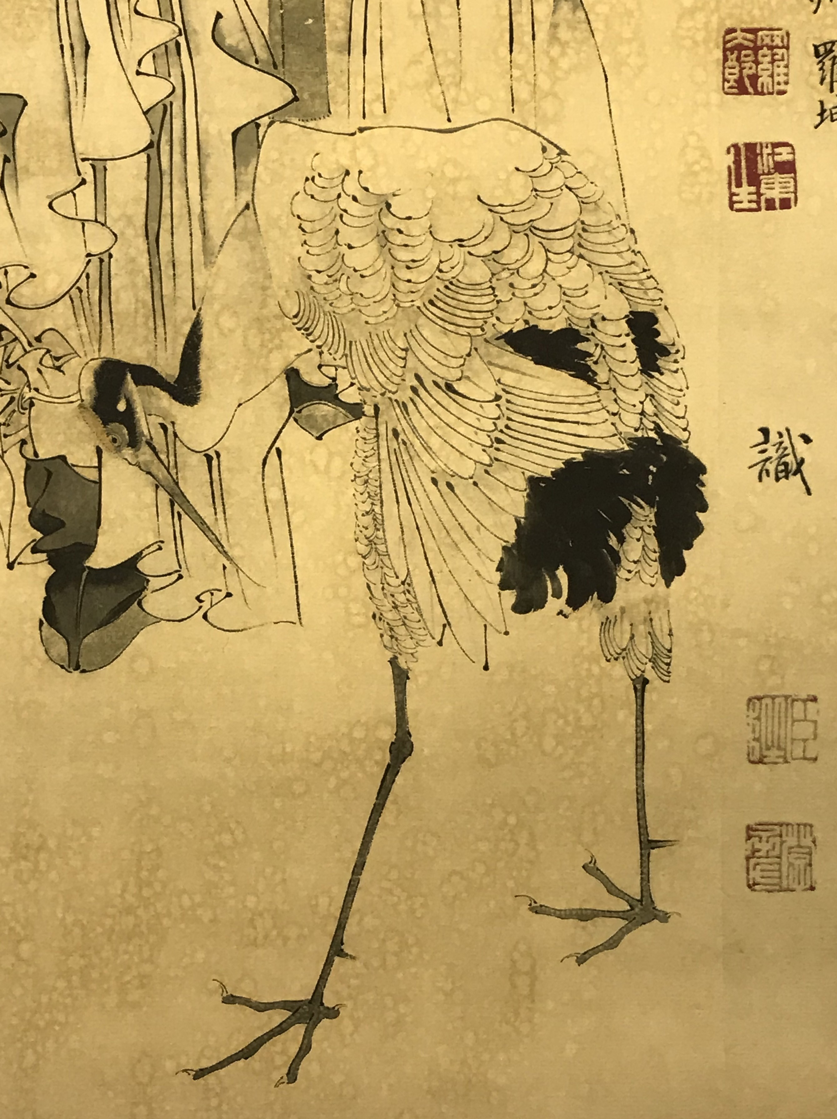 CHINESE VINTAGE PAINTING ON SCROLL - Image 7 of 8