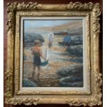 DOROTHEA SHARP 1874-1955 OIL ON CANVAS GILT FRAMED WITH NO DAMAGE