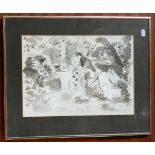 MARCEL VERTES SIGNED PENCIL DRAWING