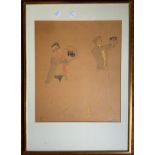 MARCEL VERTES SIGNED WATERCOLOUR COSTUMES FOR A PERSIAN REVIEW