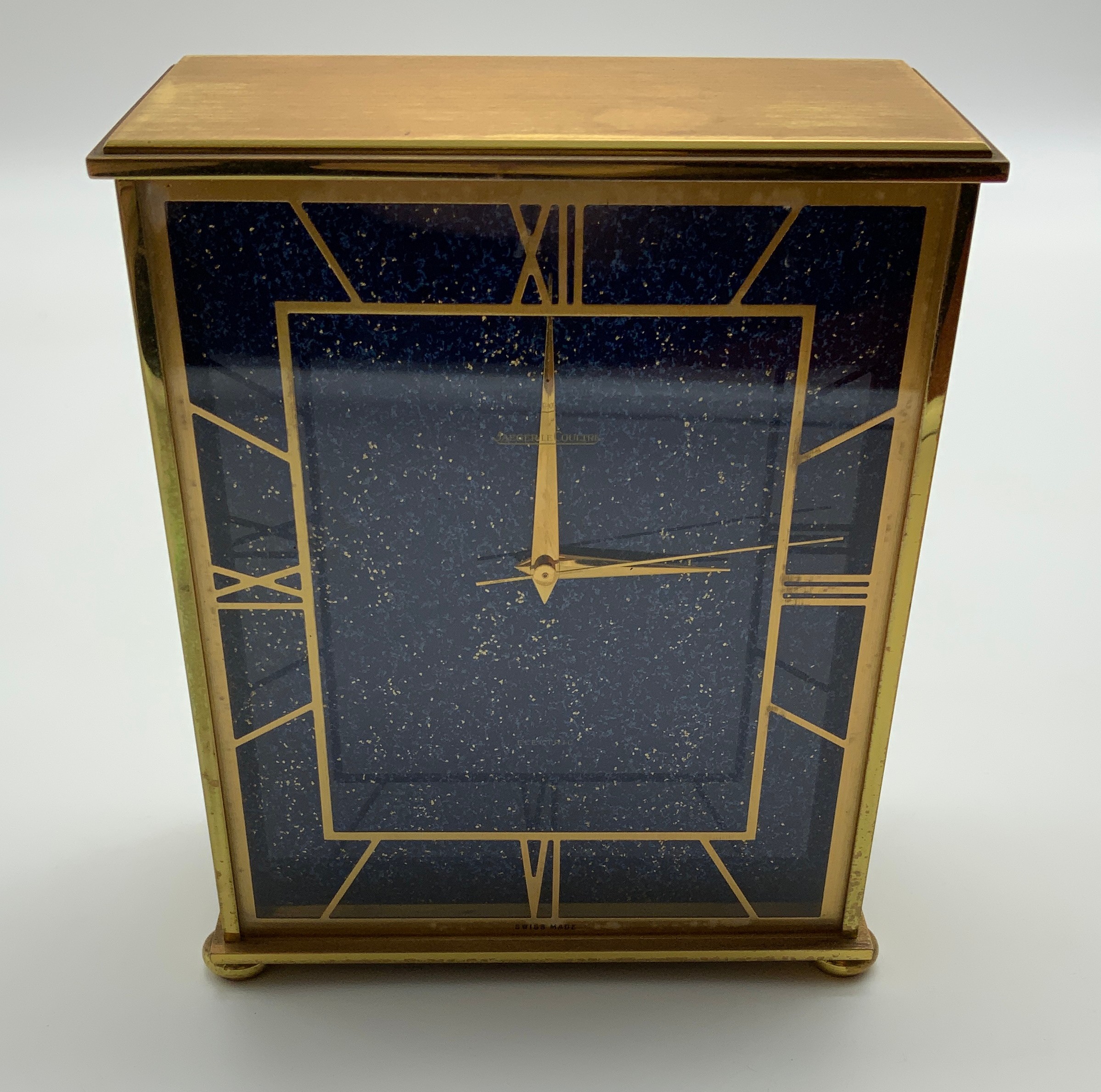 JAEGER - LE COULTRE ELECTRIC CLOCK WITH BLUE FACE - NOT WORKING - Image 2 of 5