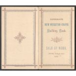 1878 HARROGATE NEW WESLEYAN CHAPEL BUILDING FUND PROGRAMME CARD