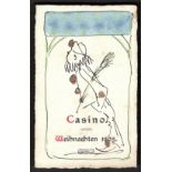 CASINO WEIHNACHTEN 1905 SMALL DANCE CARD