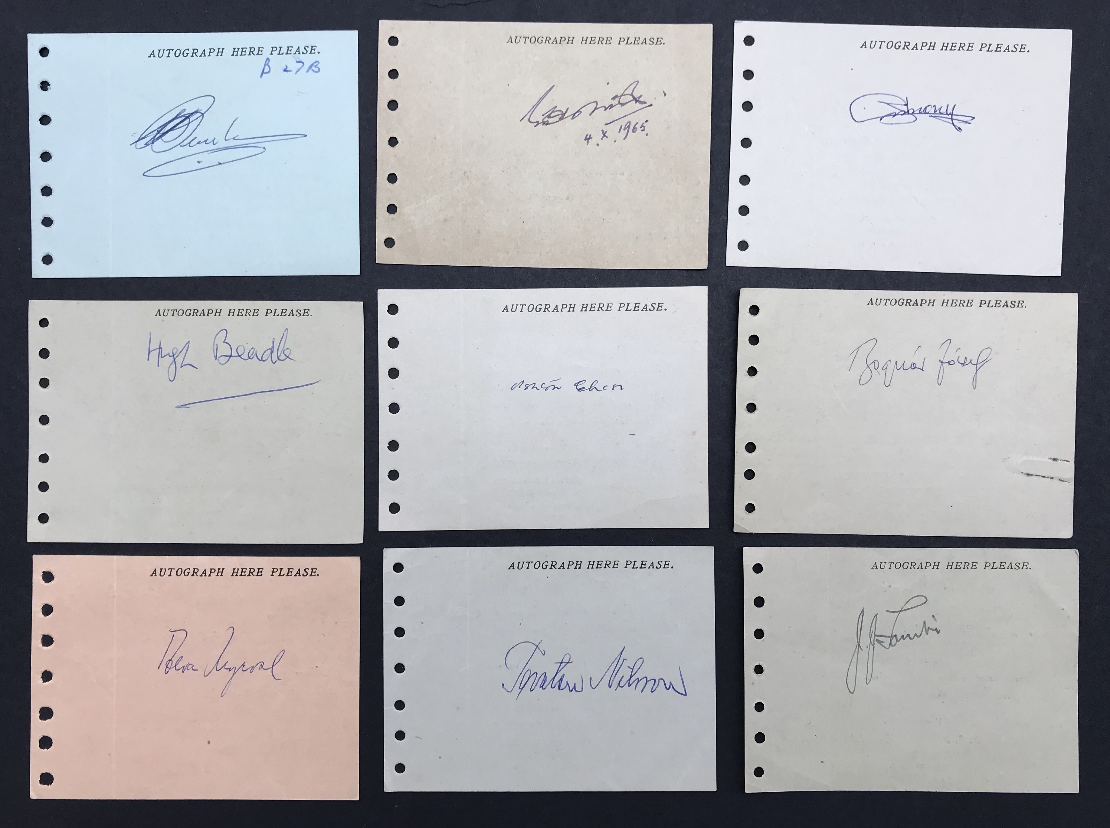 COLLECTION OF VARIOUS INTERNATIONAL POLITICIAN'S AUTOGRAPHS - Image 2 of 3