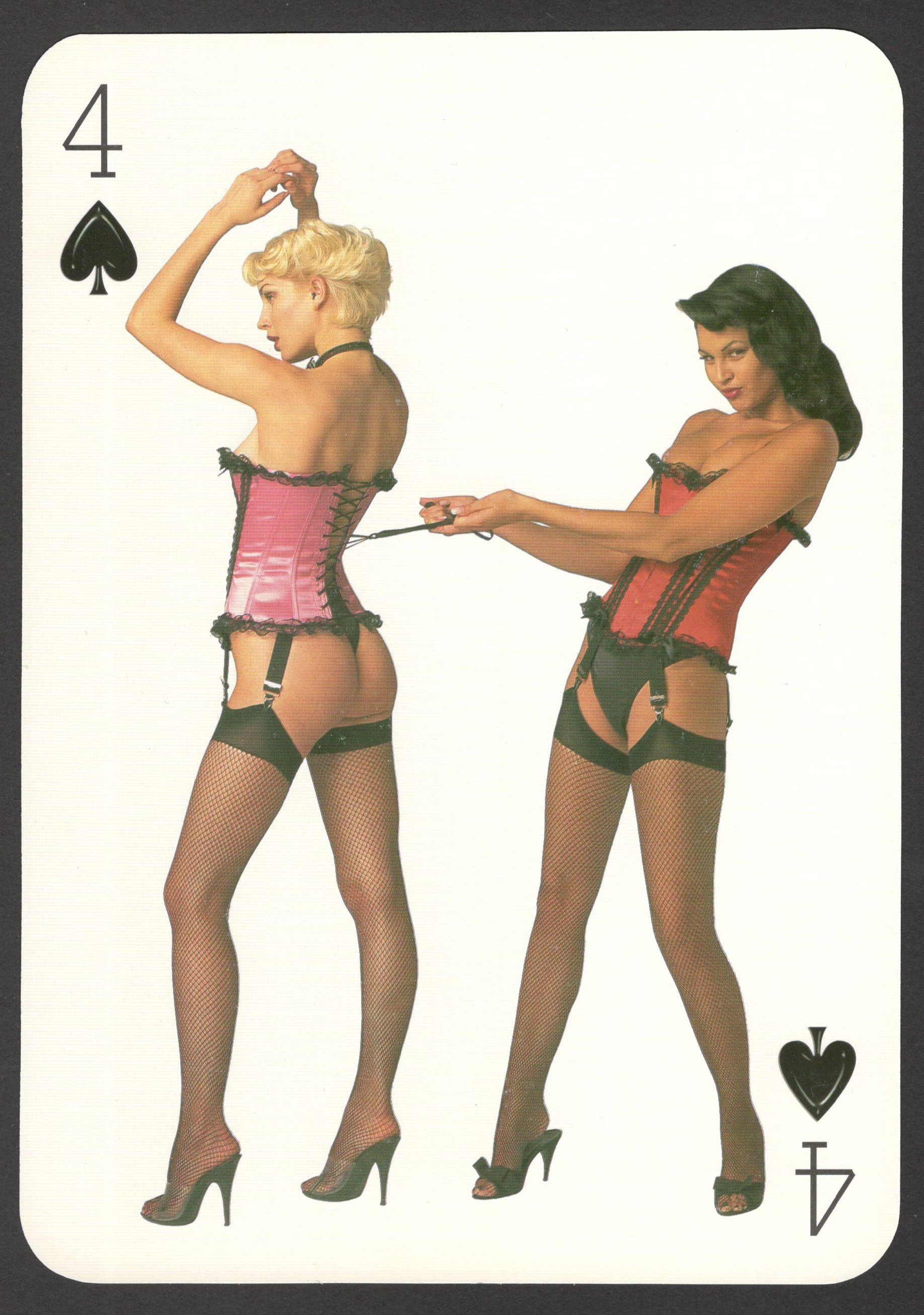 FOUR LARGE PROMOTIONAL PLAYING CARDS FROM AGENT PROVOCATEUR CATALOGUES - Image 2 of 5