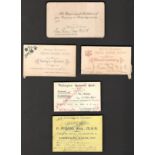 SELECTION OF VARIOUS INVITATION CARDS TO THE NEW ZEALAND JOURNALIST & POLITICIAN FREDERICK PIRANI