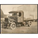 TWO VINTAGE MOTORING PHOTOGRAPHS APP.SIZE: 20cm x 16cm