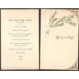 HOCHZEITS TAFEL MENU CARD - GRAND UNION HOTEL DRESDEN 1899