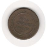 UNION COPPER COMPANY 1812 BIRMINGHAM TOKEN COUNTERMARKED WK VR CROWN