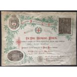 CUSTODIA FRANCISCALIS TERRAE SANCTAE - IN DEI NOMINE AMEN - 1946 CERTIFICATE