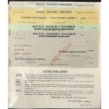 BANK MONEY ORDER SPECIMEN SET