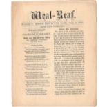 1860 ESSEX INSTITUTE FAIR EPHEMERA WEAL-REAF