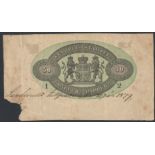 1879 PROOF STAMPEL PAPPER TEMTIO 50 ORE