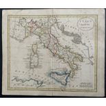 EARLY MAP OF ITALY FROM THE BEST AUTHORITIES