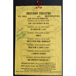 SIGNED POSTER FOR 1978 FRINTON THEATRE FOR JACK WATLING PRESENTS