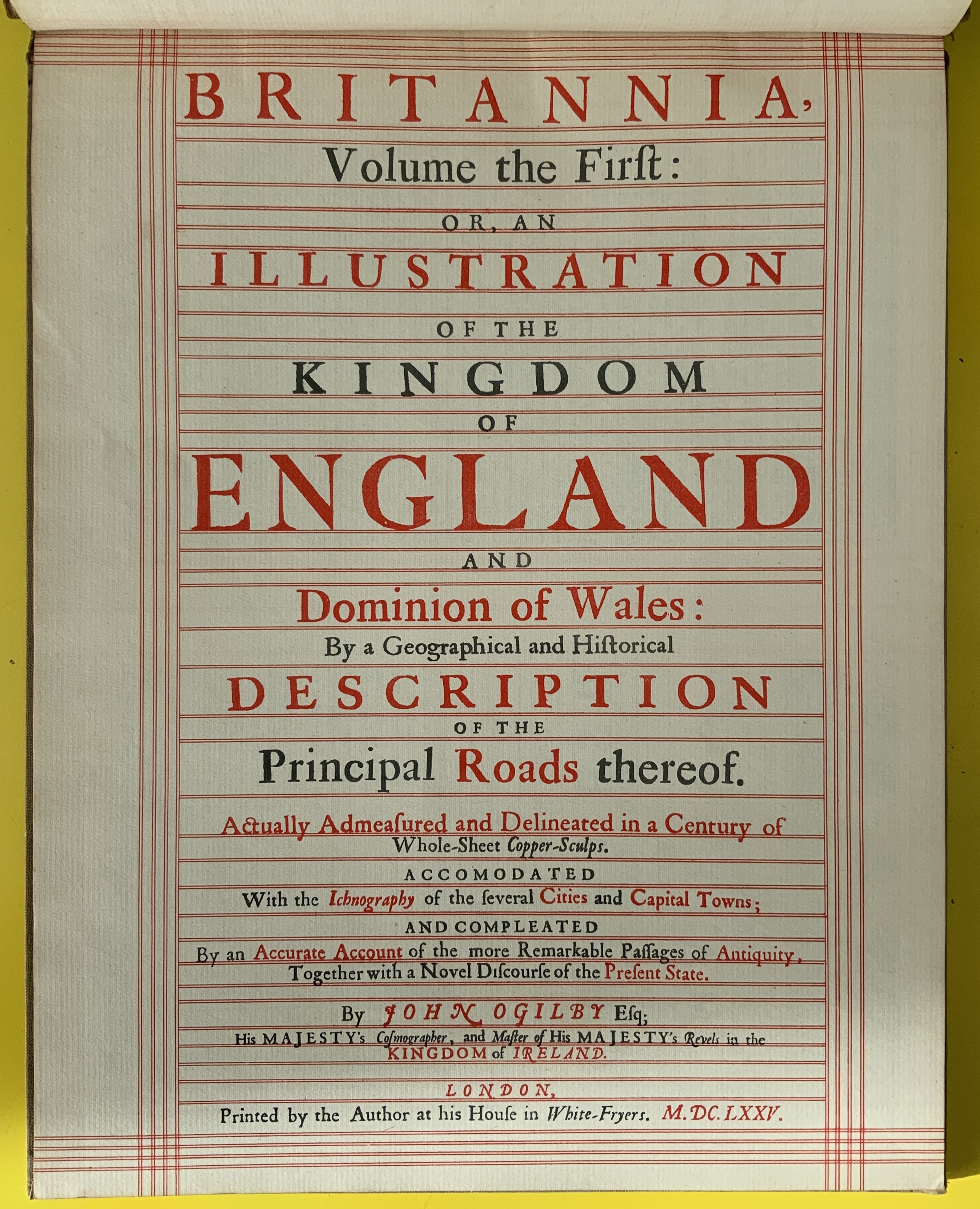 BRITANNIA ILLUSTRATION OF THE KINGDOM OF ENGLAND AND DOMIMION OF WALES BY JOHN OGILBY 1939 A DUCKHAM - Image 4 of 6