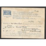 RECEIPT FOR THE MISSIONS TO SEAMEN 1919