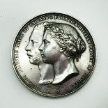 MEDAL COMMEMORATING THE MARRIAGE OF THE PRINCESS ROYAL AND PRINCE FREDERICK WILLIAM OF PRUSSIA 1858