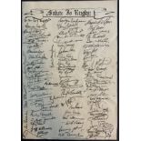 FACSIMILES SIGNATURES - RUGBY