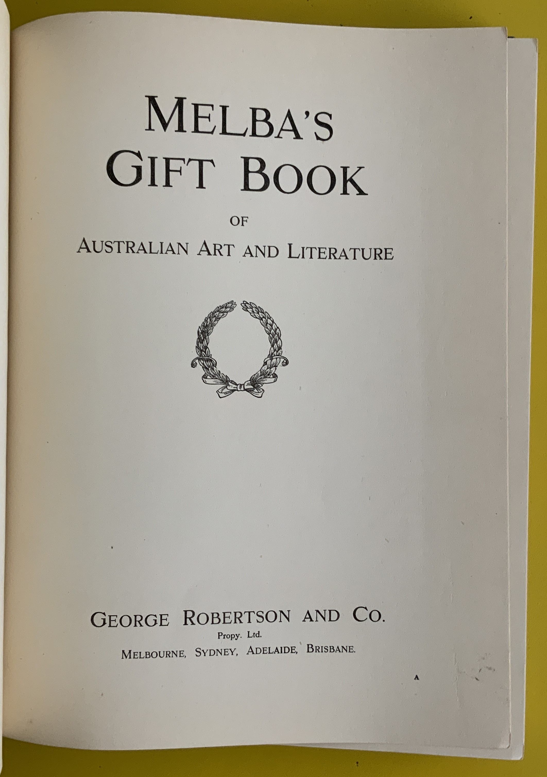 MELBA'S GIFT BOOK OF AUSTRALIAN ART AND LITERATURE - Image 3 of 13