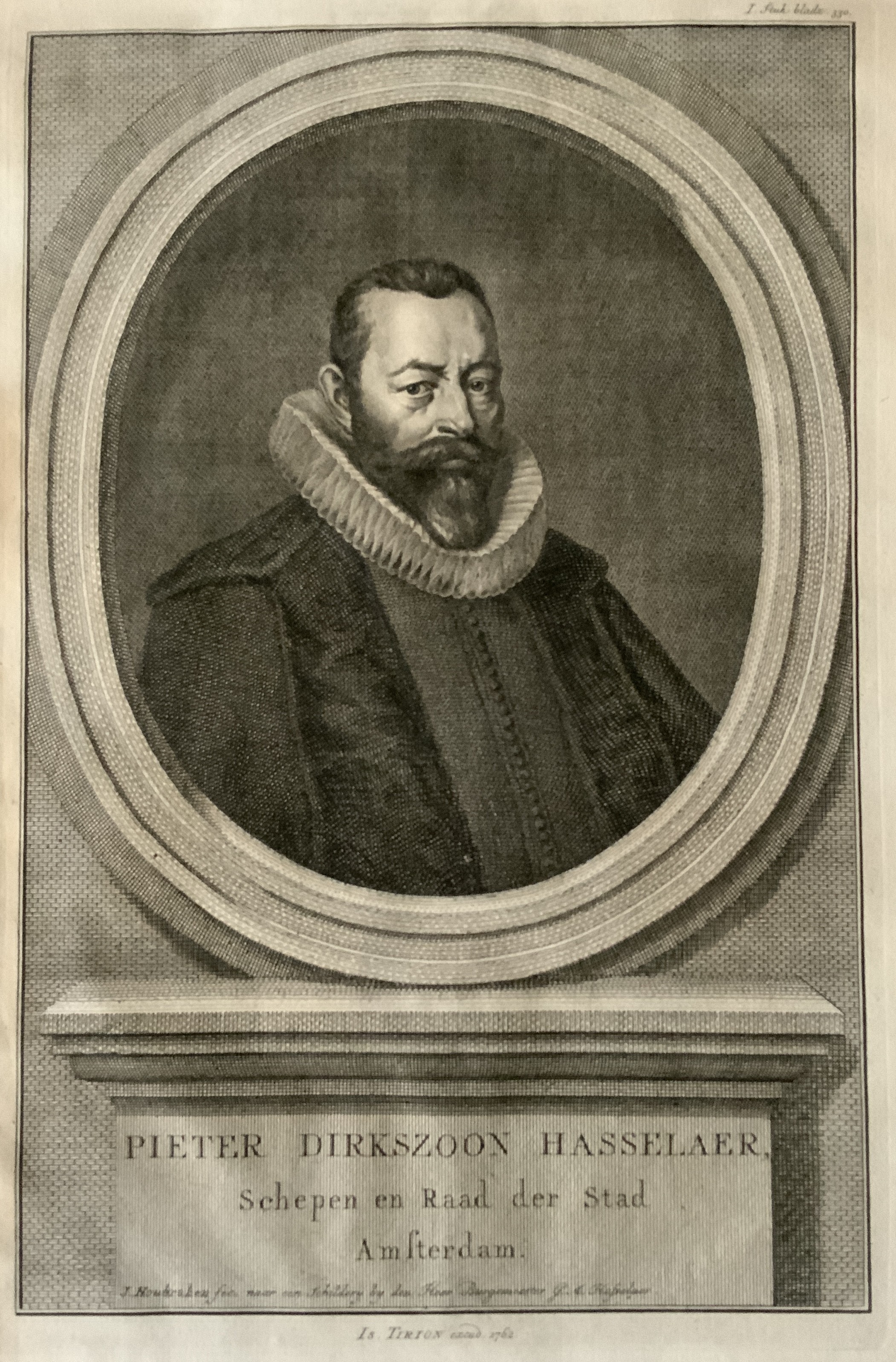 PORTRAIT OF PIETER DIRKSZOON HASSELAER PRINT