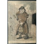 SAFE LONDON 18th CENTURY CARICATURE PRINT (CUTOUT)