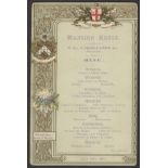 1887 MENU CARD FOR MANSION HOUSE - METROPOLITAN BOARD OF WORKS