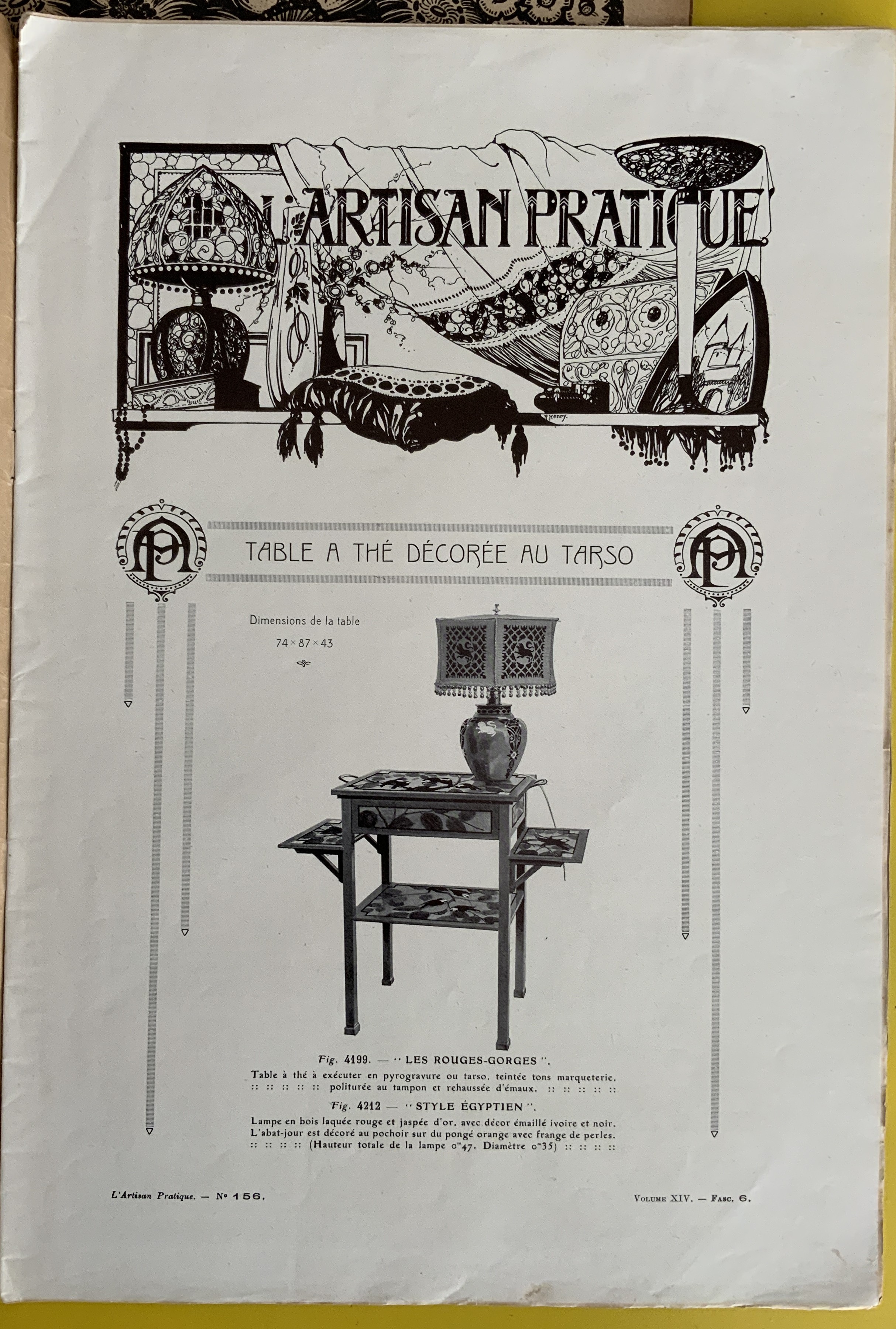 THREE FRENCH MAGAZINES L'ARTISAN PRATIQUE APRIL MAY JUNE 1922 - Image 2 of 4