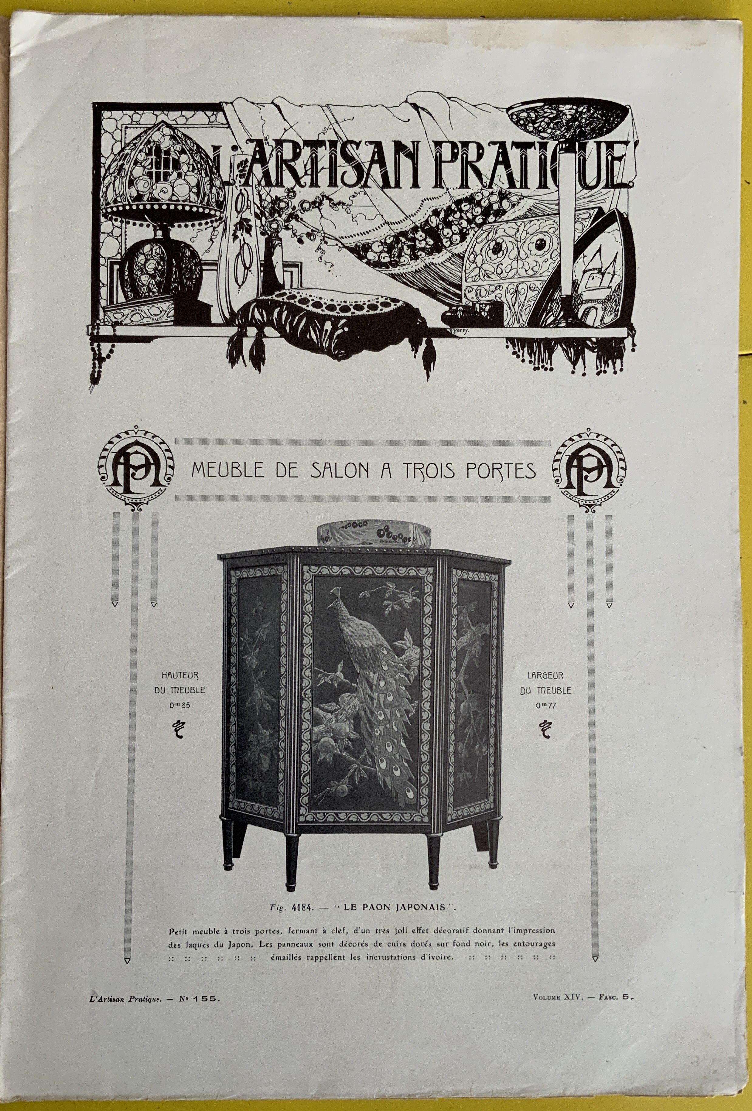 THREE FRENCH MAGAZINES L'ARTISAN PRATIQUE APRIL MAY JUNE 1922 - Image 4 of 4