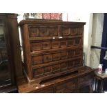 HARDWOOD CHEST OF DRAWERS