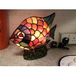 TIFFANY STYLE FISH LAMP
