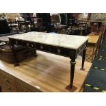 MARBLE TOP COFFEE TABLE