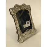 HM SILVER ART NOUVEAU STYLE BUTTERFLY PHOTO FRAME