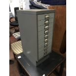 SMALL 10 DRAWER FILING CABINET