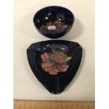 MOORCROFT DISH & ASHTRAY