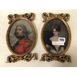 PAIR GILT FRAMED MINIATURES