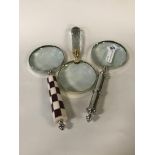 SET 3 MAGNIFYING GLASSES