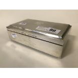 HM SILVER CIGARETTE BOX