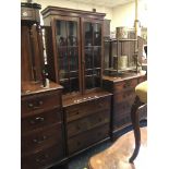 MAHOGANY BOOKCASE CABINET