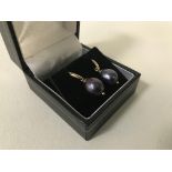 9CT GOLD TAHITIAN PEARL EARRINGS